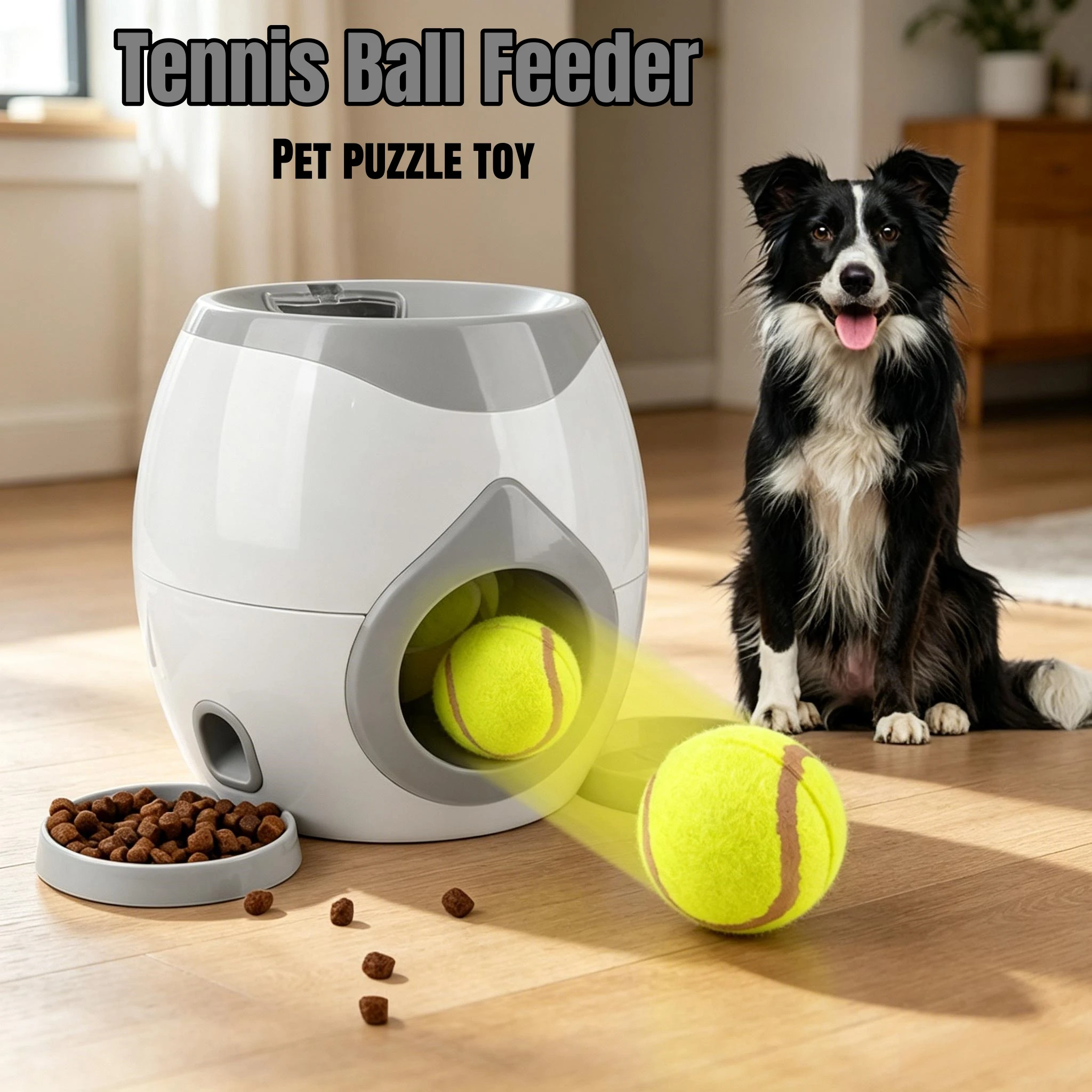 Pet Supplies Rewards - 2-in-1 Interaktives Hundespielzeug: Automatischer Tennisballwerfer &