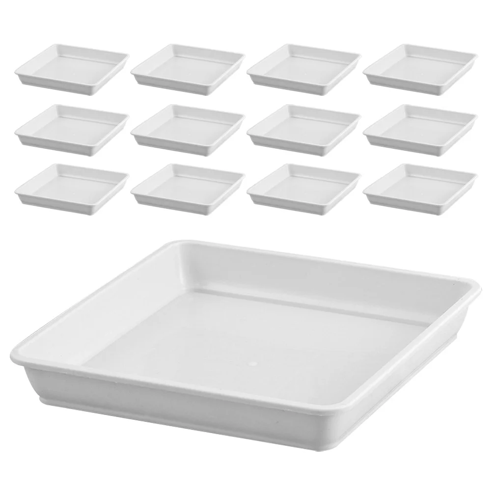 

15Pcs Plastic Flower Pot Trays Plant Saucers Leak Proof Drip Tray for Indoor Outdoor Plants Plant Trays for Indoors