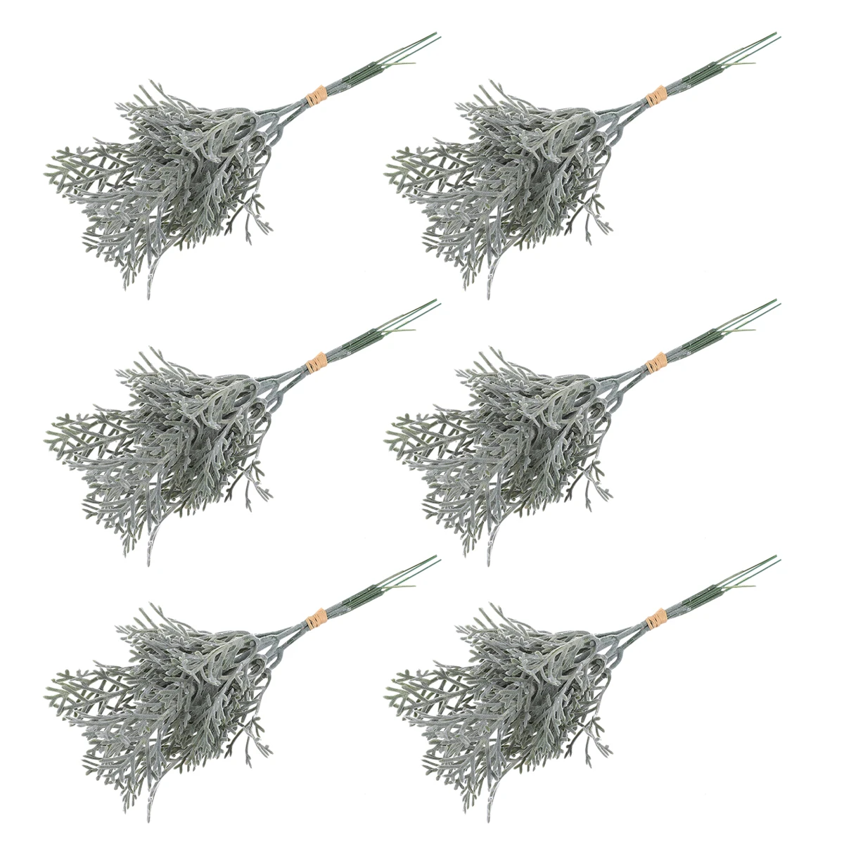 

6pcs Artificial Flowers Silk Faux Branches Home Decor Photography Props Graduation Gifts Easy Clean Indoor Outdoor