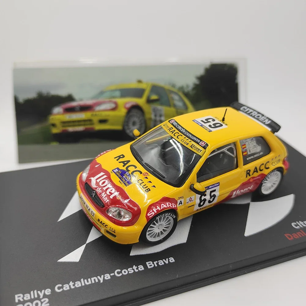 

Diecast IXO 1:43 Scale Citroen Saxo S1600 2002 WRC Rally Car Alloy Car Model Collectible Toy Gift Souvenir Display Ornament