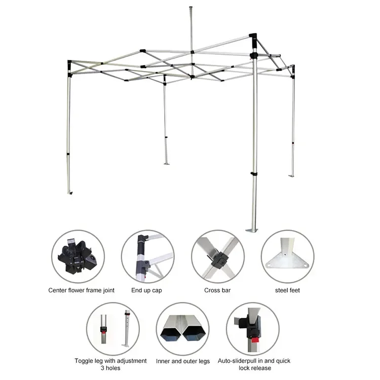 High Quality 4X4M Pop Up Custom Trade Show Tent Gazebo Canopy Tent