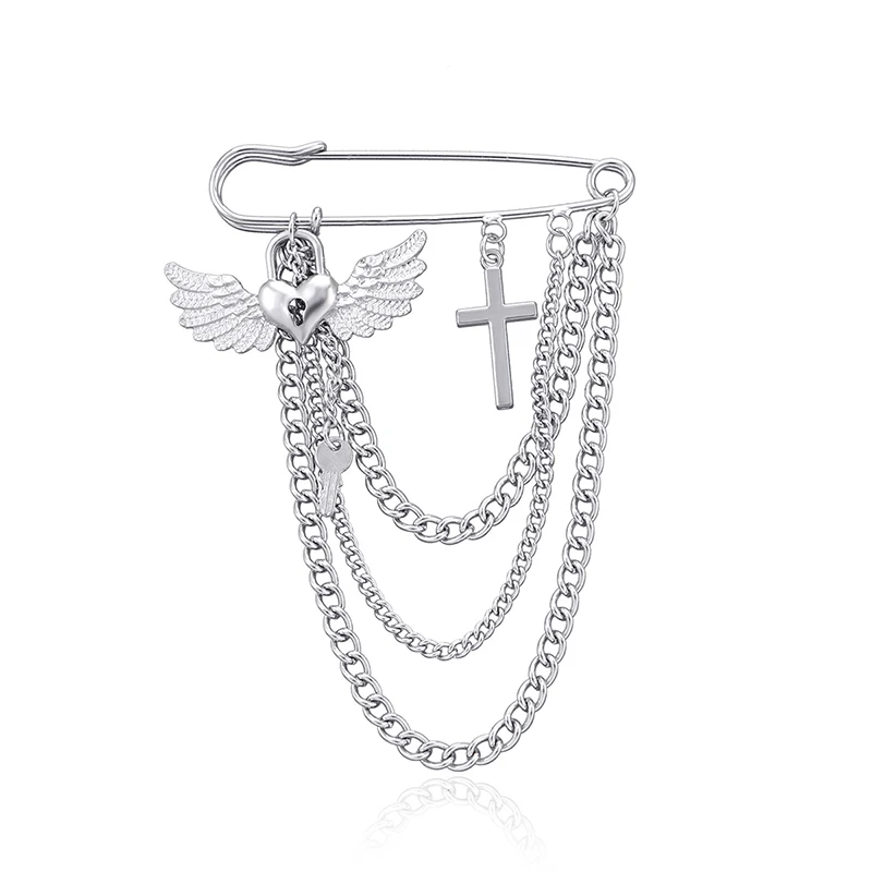 Fashion New Rhinestone Brooch Pisces Pin Women Pearl Lapel Pin Sweater Dress Buckle Pin Jewelry Brooch Pin Badge Buckle Accessor