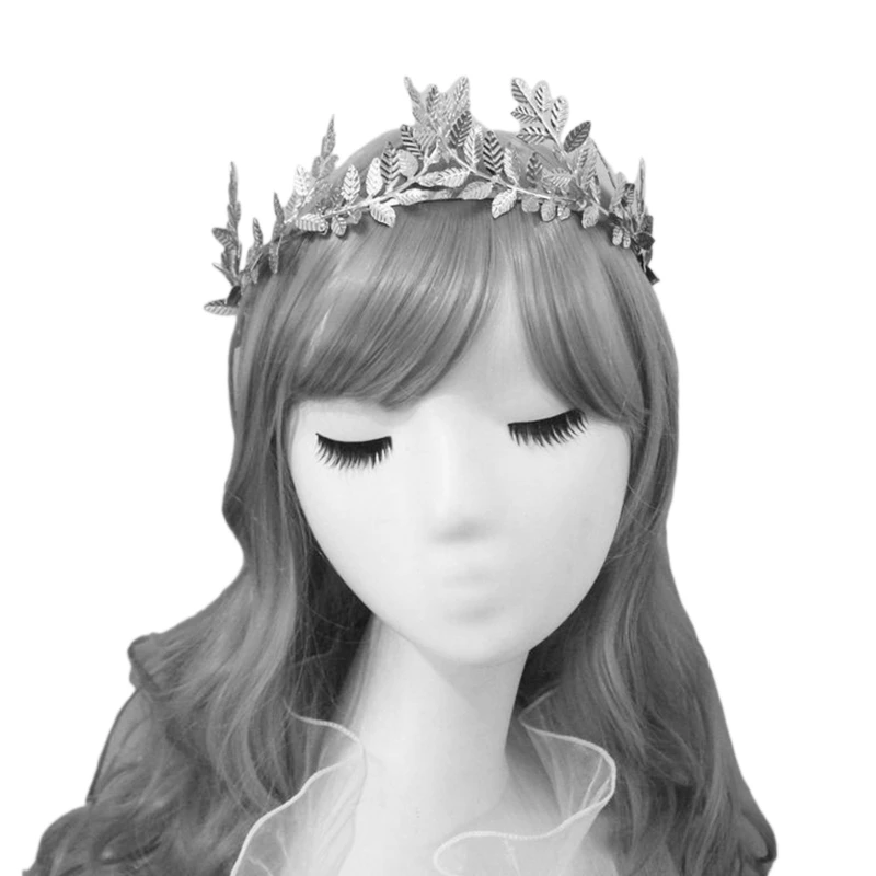 Lolita Halo Crown Pearl Decor Cosplay Baroque Hair Hoop Tiara Headband Headdress Moon Headpiece DIY Material Package Dropship