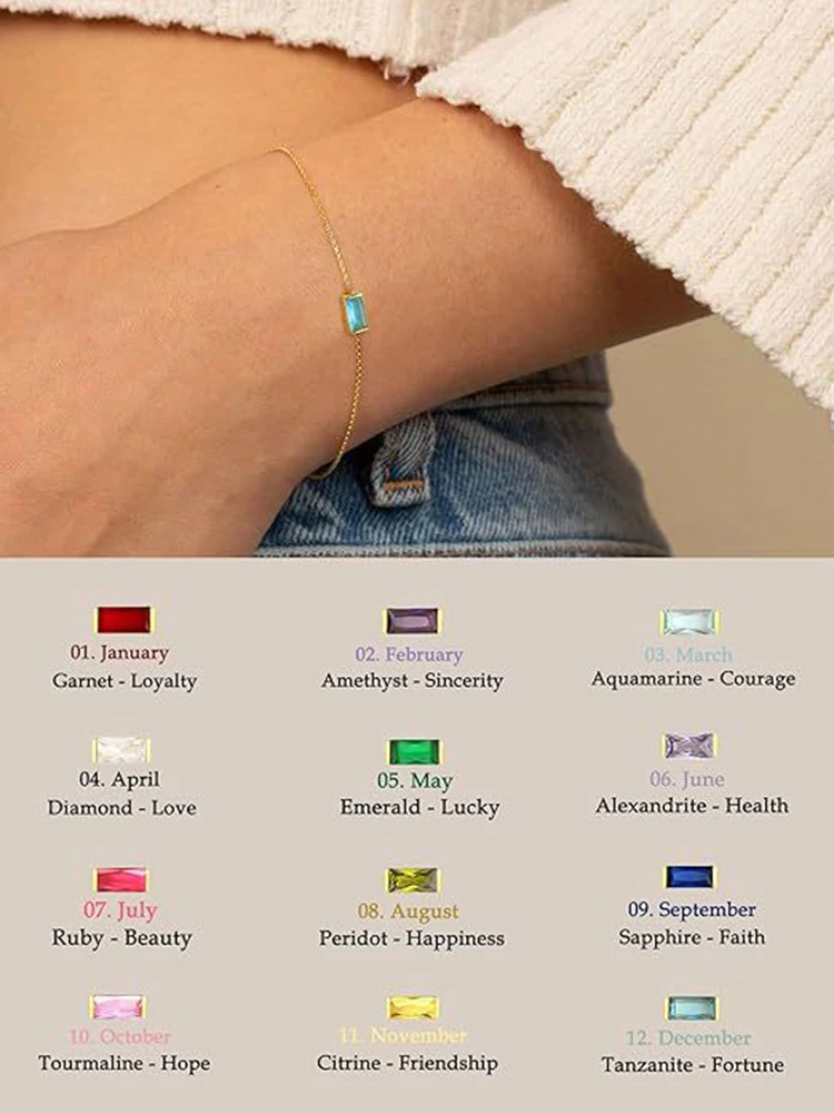 Birthstone Gold Bra… - image