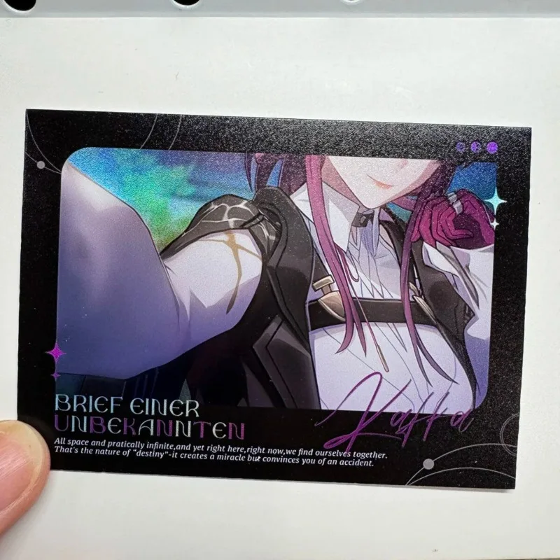 2Pcs/Pack Game Honkai: Star Rail Cartoon Anime Kafka Merch Fans Collection Character Card Birthday Gift