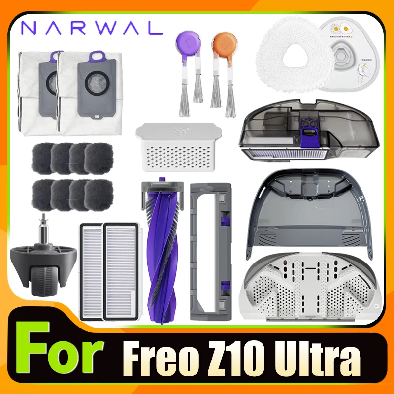 Zubehör Für Mohamednicanica Narwal Freo Z10 Ultra Roboter Staubsauger Roller Seite Pinsel Filter Mopp Pad Staubbeutel Ersatzteile