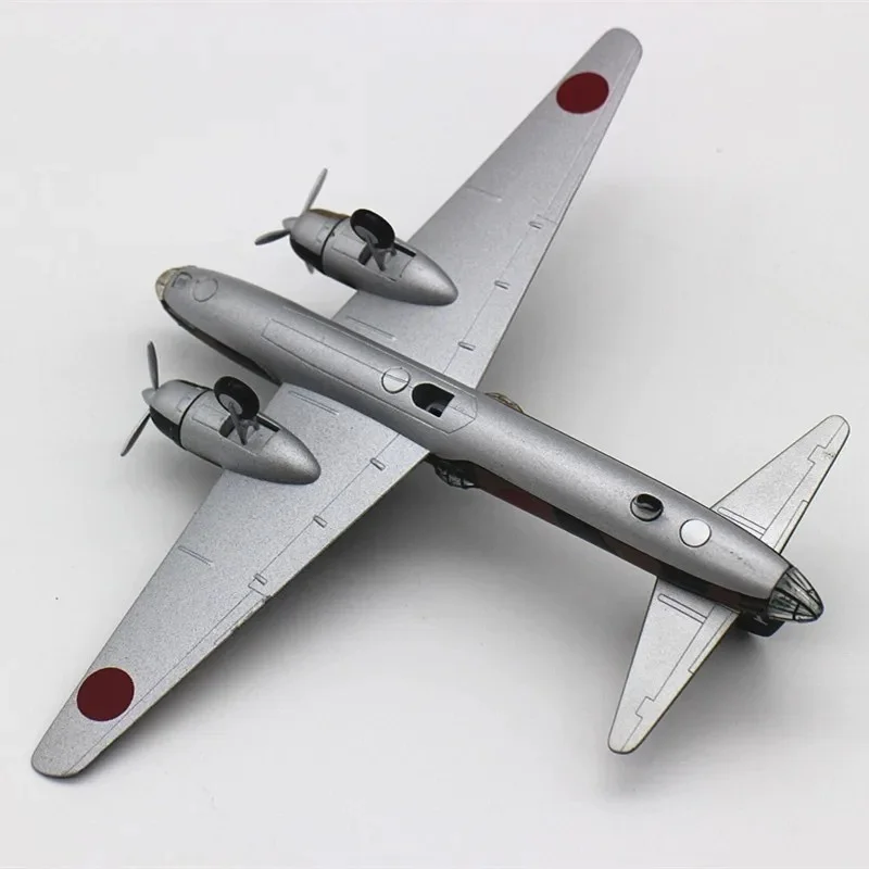 Scale 1/144 G4m Betty Bomber Fighter Diecast Aircraft Model Alloy Simulation Military Model Collection Gift With Display Stand