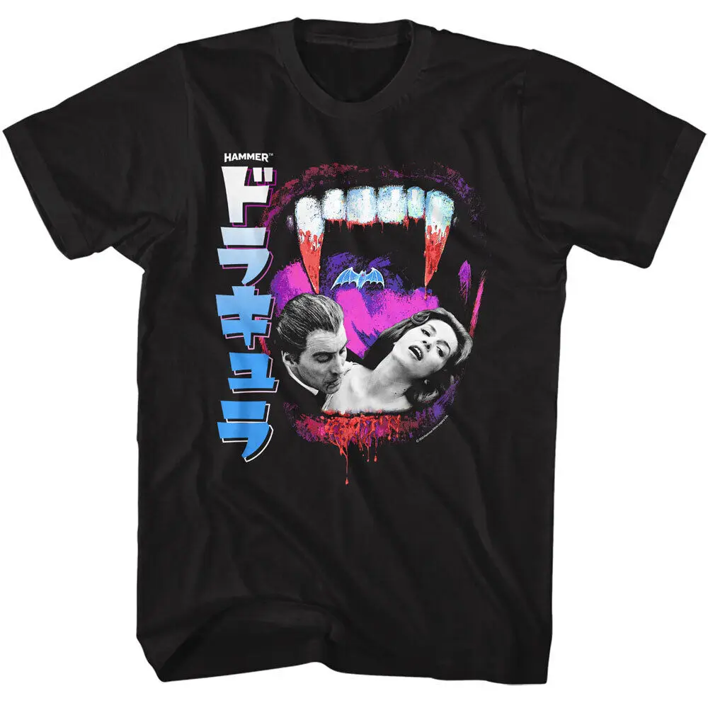 DRACULA T-Shirt Universal Studio Movie Mens Bela Lugosi FANGS AND PHOTO JPN TEXT