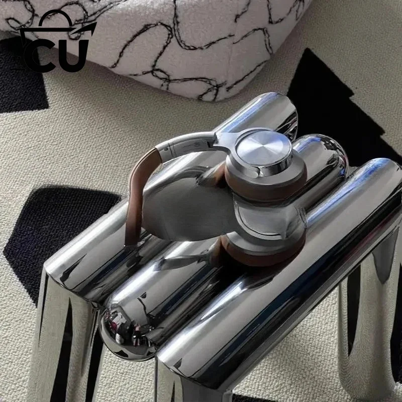 Suitable for   Mirror Stainless Steel Shoe Changing Stool Clothing Store Makeup Chair Light Luxury High-end