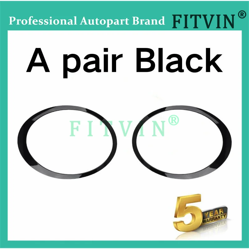 Car Headlight Frame Gloss Black/Silver Plated For MINI Cooper S R56 R57 R55 Clubman 2007-2015 51137149905 51137149906 NEW