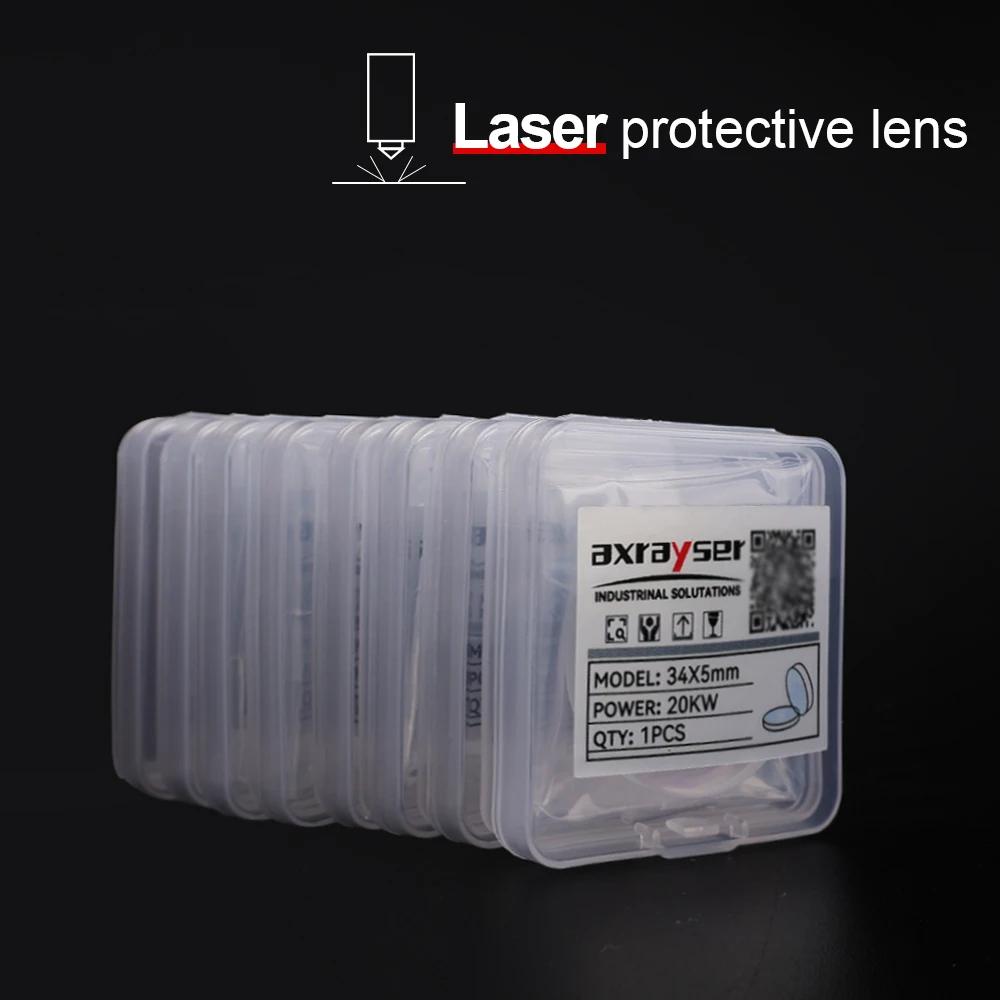 Laser Cutting Protetcive Windows 27.9x4.1 30x5 34x5 37x7 1064nm Fused Silica Protetcive Lens for Raytools BOCI Bodor Laser Head