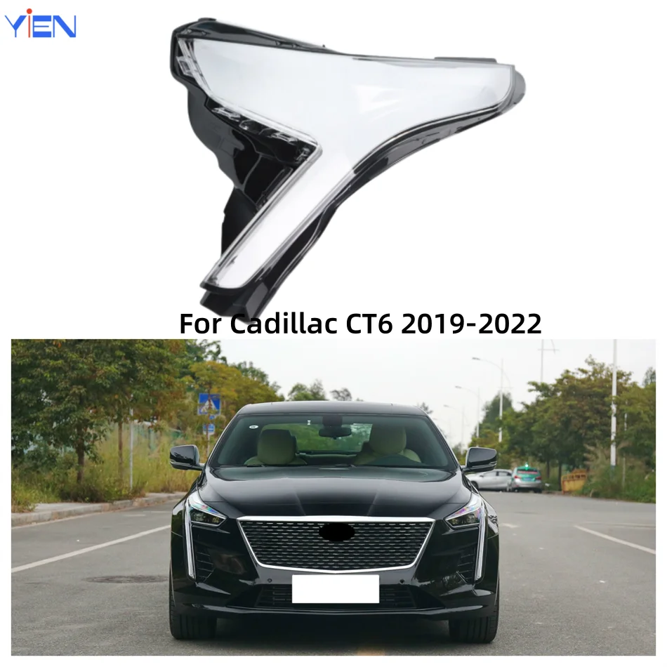 

For Cadillac CT6 2019 2020 2021 2022 Car Products Lights Lens Shell Headlight Lens Car Front Headlight Lens Cover Lights Shell