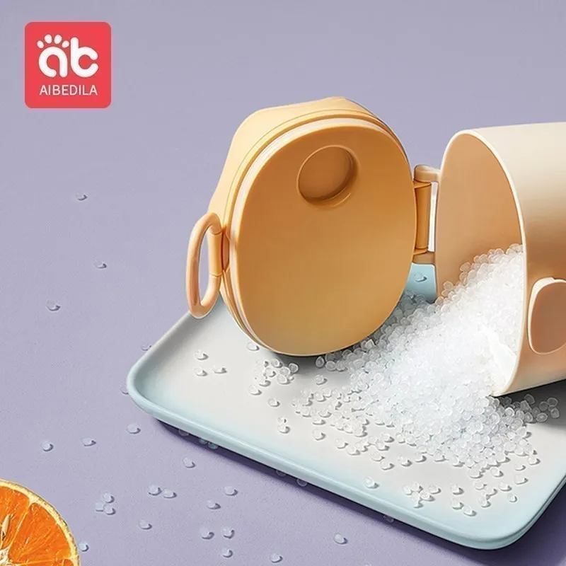 AIBEDILA Milk Powder Box Baby Travel Portable Food Storage Box Simple Candy Colored Portable Safety Sealed Milk Powder Cases