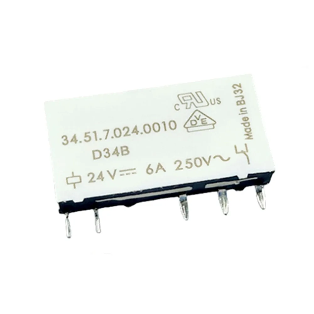 5PCS/Lot 34.51.7.024.0010 24VDC 6A 24V 5Pin Relay