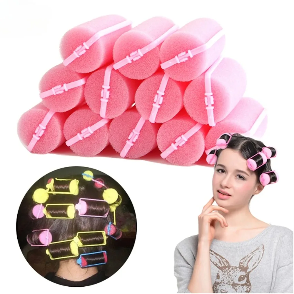 10Pcs Magic Sponge Foam Hair Rollers Styling Curlers Cushion Salon Hair Salon For Barber DIY Curls Diameter Hair Styling Tool