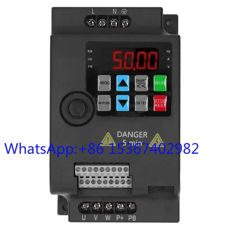 Original Genuine 1.5KW Variable Frequency Drive Inverter Frequency Converter Single AC220V Input 3 Phase AC0~ 220V Output