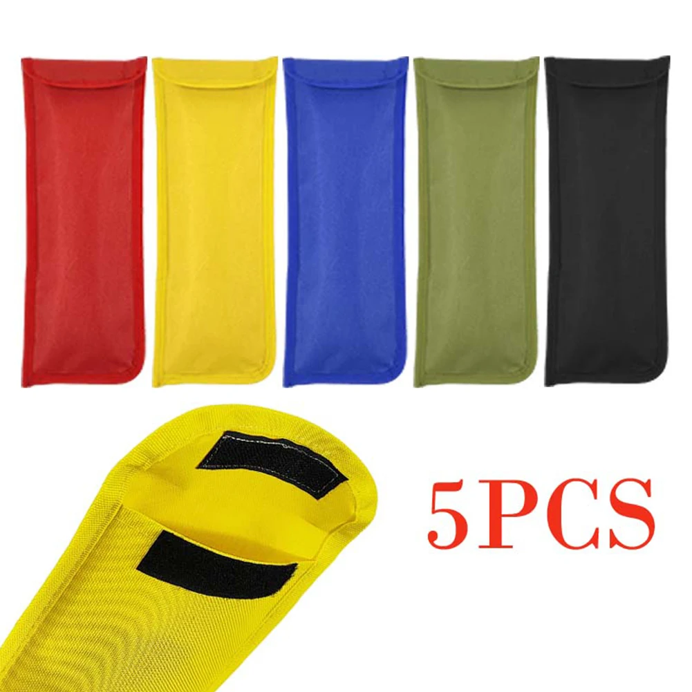 5PCS Oxford Tuch Camping Zelt Stakes Hülse Zelt Peg Lagerung Tasche Für Wandern Multifunktionale Werkzeug Tasche Angebote Hervorragende Haltbarkeit