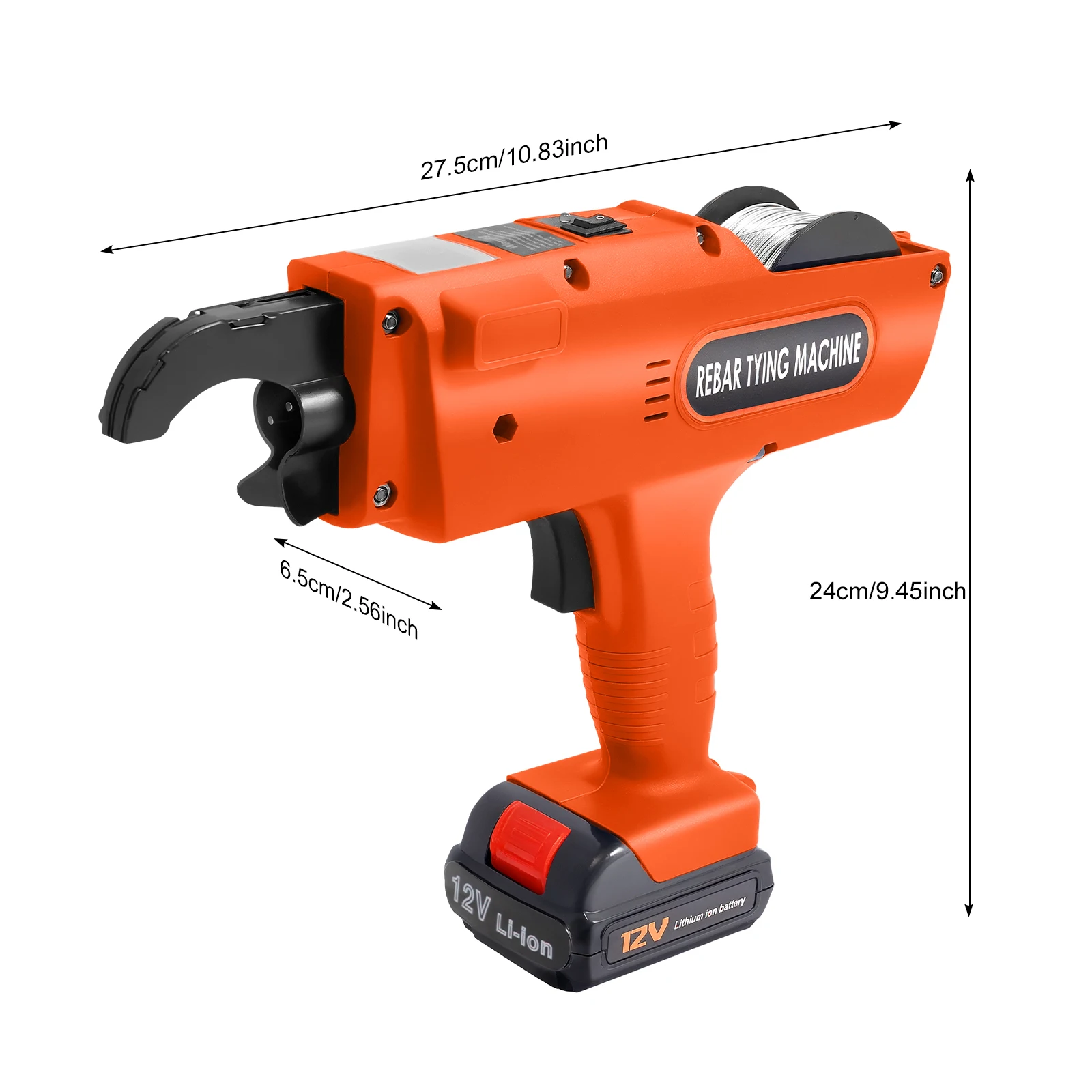 Drahtbindemaschine, Verstärkungsniveau 8 mm–34 mm, Bindedraht, Autobindemaschine, 12 V