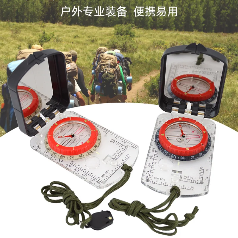 Multi Functional Card Style Compass, Outdoor Navigation, Portable Night Light, Directional, Adventure Equipment