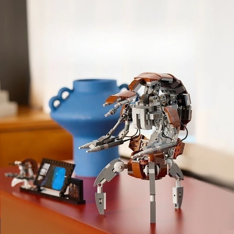 スターウォーズデストロイヤードロイドモデルビルディングブロックセットコレクタブルフィギュアクリエイティブ組み立てキットディスプレイギフトファン向け