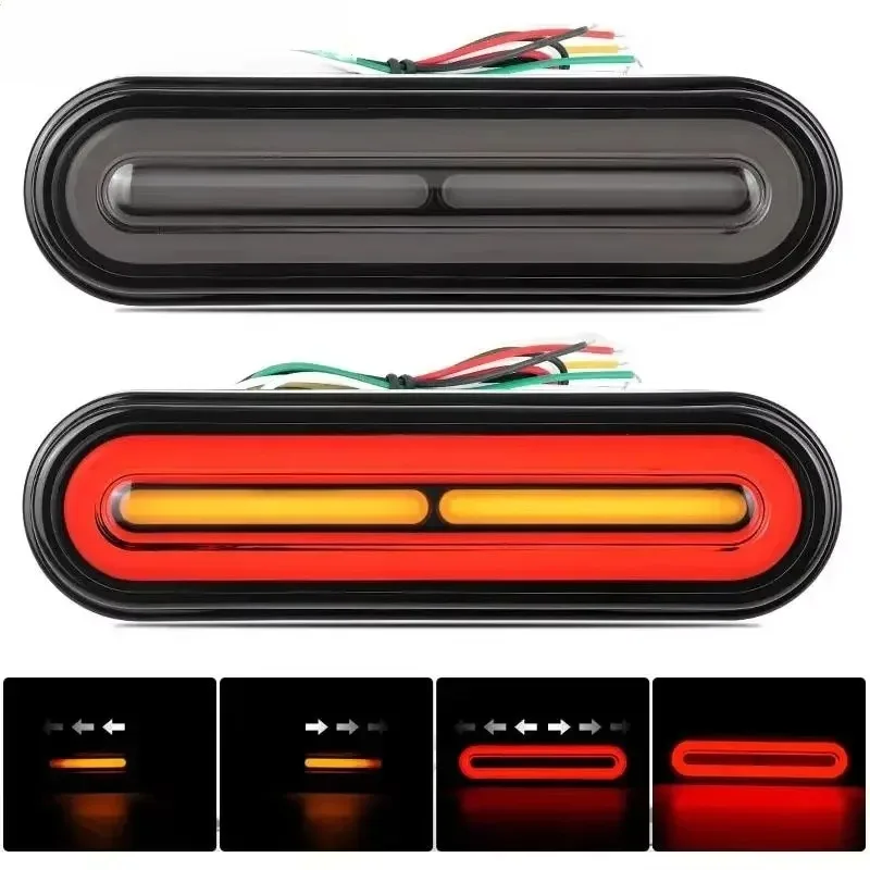 3 in 1 Truck LED Tail Light Brake for Rear Stop Flash Lamp Trailer Turn Signal Lights DRL Car Auto ATV UTV Lorry Taillight 1
