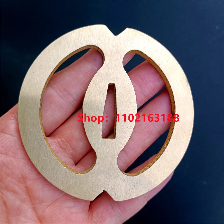 High Quality Copper Soild Brass Handguard Tsuba Guard For Japanese Real Japan Samuari Katana Sword Fittings New Very Nice