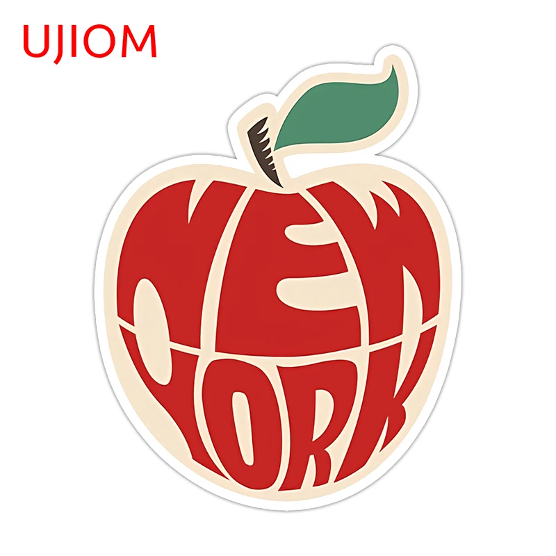 UJIOM New York The Big Apple Wall Sticker Enchanting Trendy Attractive Customizable Decal Pretty Adhesive Kitchen Wallpaper