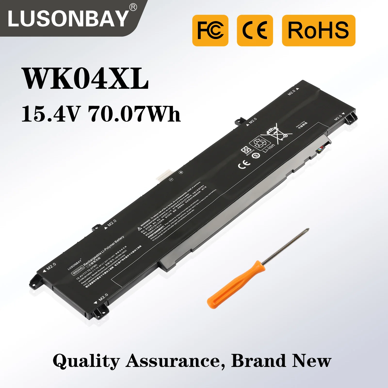 

LUSONBAY WK04XL 70.07Wh Battery for HP Victus 16-D 16-E M38822-171 M39179-005 M38822-AC1 HSTNN-IB9V HSTNN-OB2C TPN-Q265 Q266