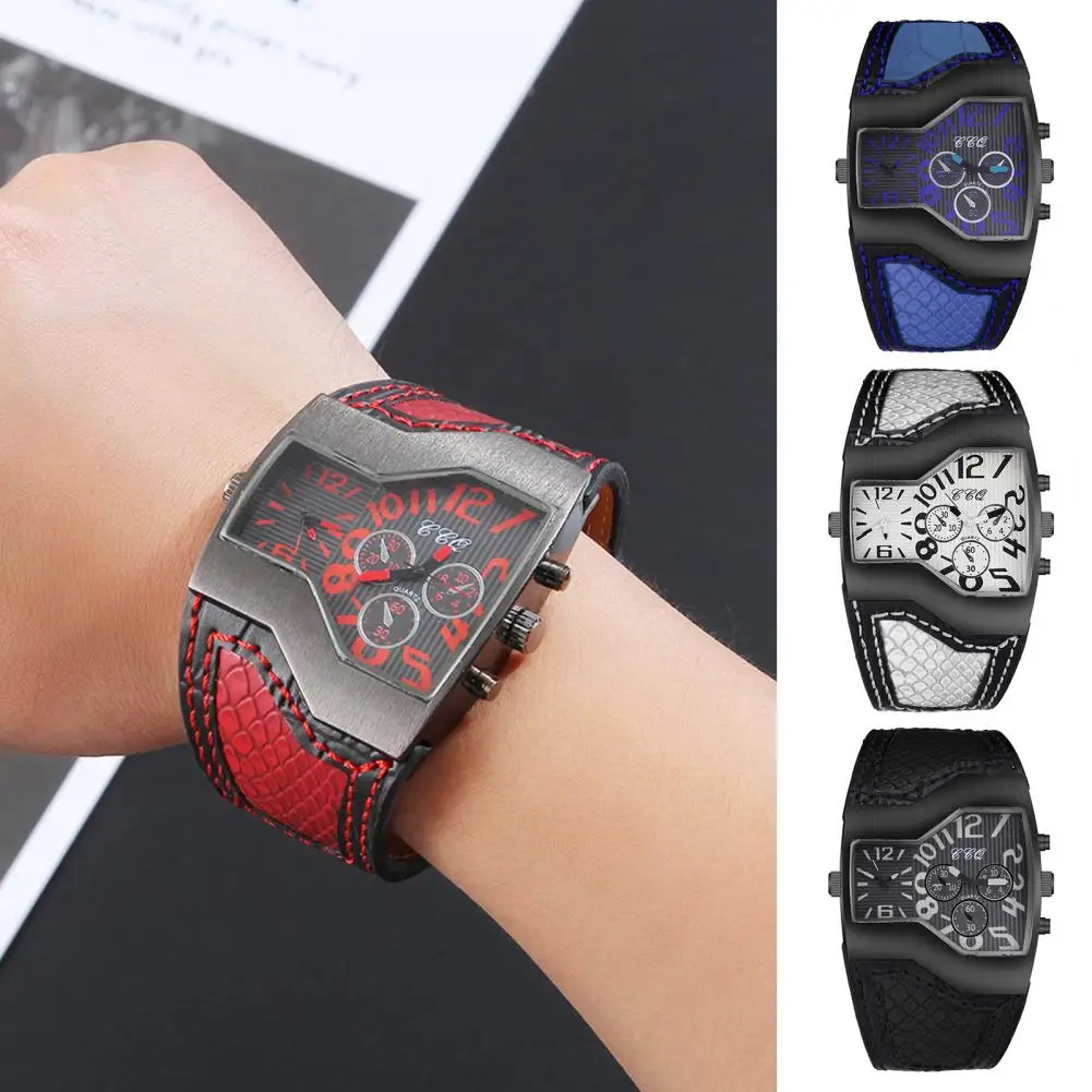 

Attractive Men Quartz Wristwatch Lightweight Men Watch Dual Movement Decoration Male Outdoor Sports Quartz Wristwatch