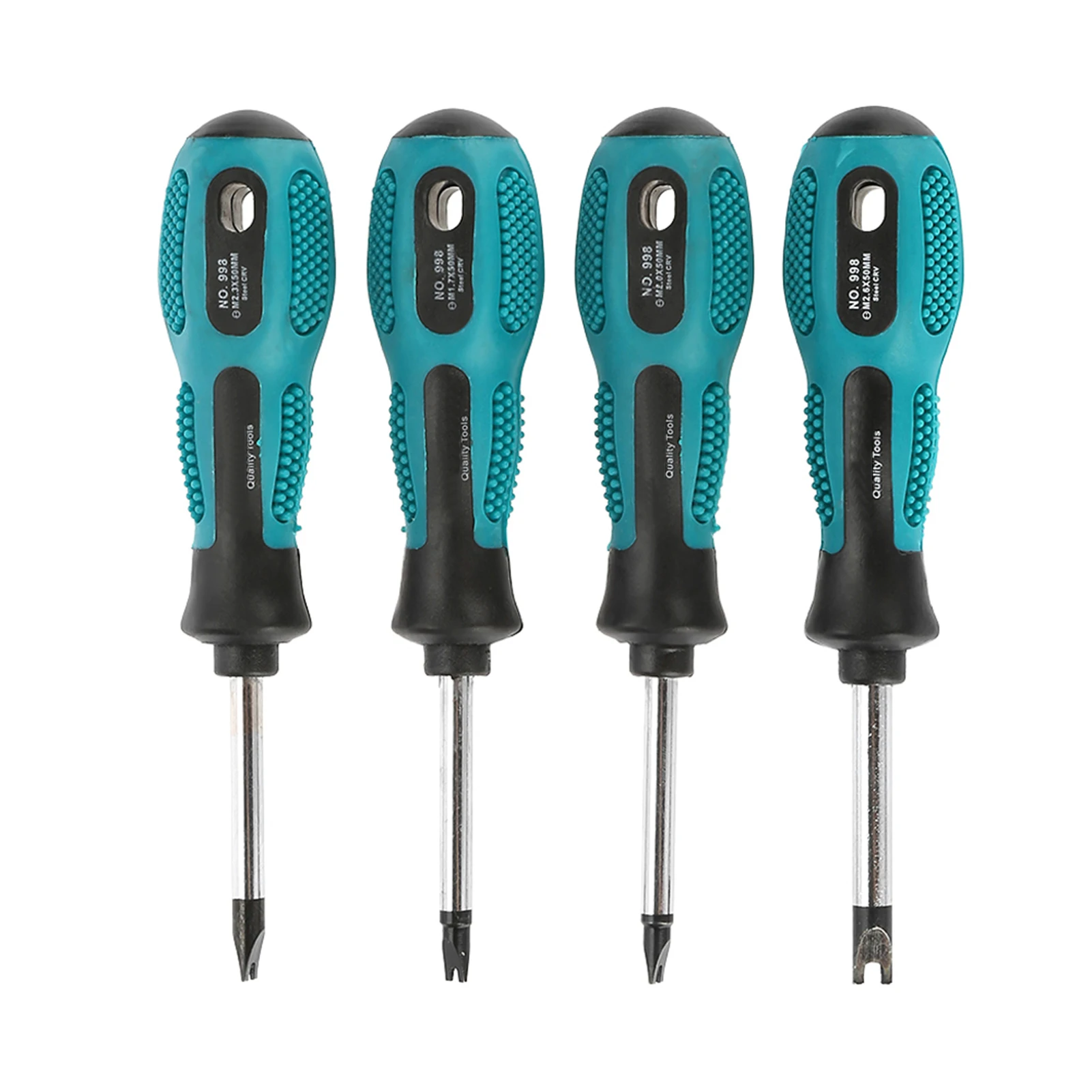 4PCS Fork Screwdriver U-Shaped Magnetic Fork Screwdriver CRV Multi-Function Manual Tool Screwdriver Set U-Shaped Screwdriver
