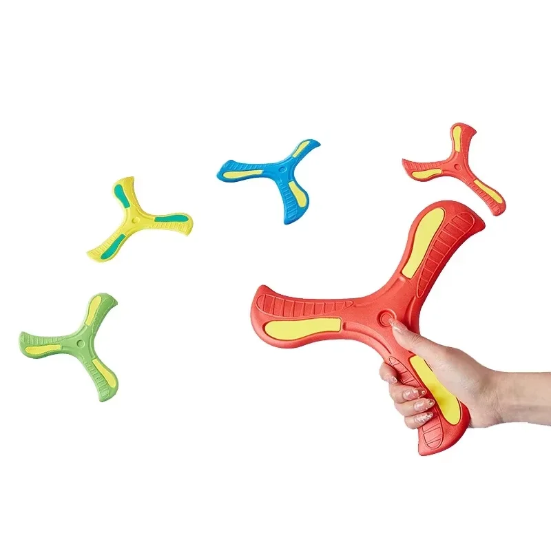 Disco Volador Deportivo para Niños, Boomerang de EVA Suave al Tacto, Dardo Giratorio de Lanzamiento Manual, Juego Interactivo para Padres e Hijos