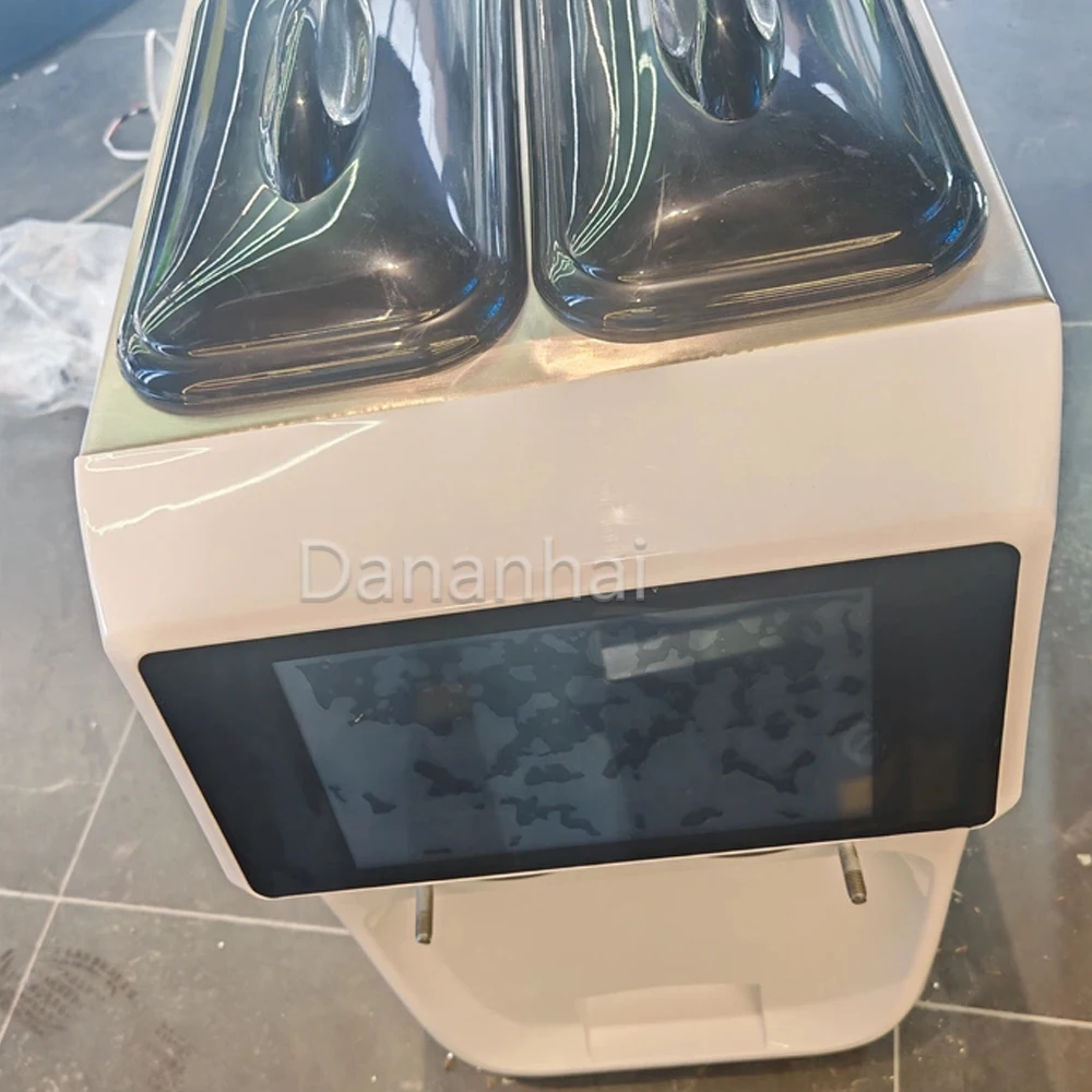 3 Flavor Soft Serve Ice Cream Machine GT32ERLW 2900W Stainless Steel Ice Cream Maker For Cafe Dessert Shop Business Use