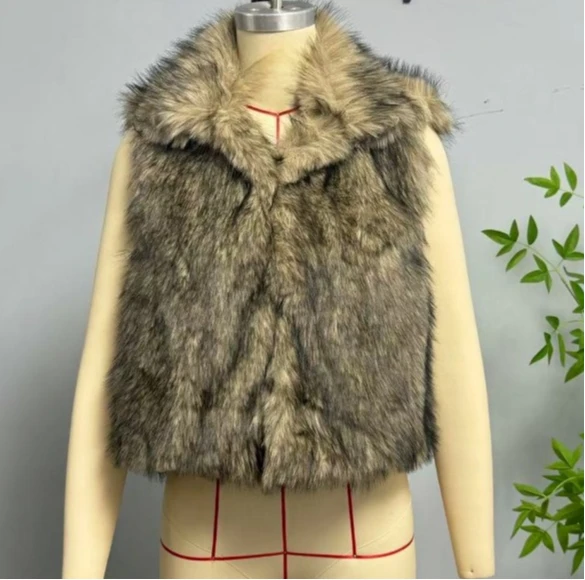2025 Loose Fur Women's Fashion Versatile Vest