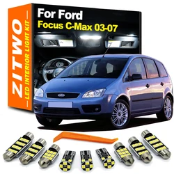 ZITWO 16Pcs LED Interior Dome Map Light Bulb Kit For Ford Focus C-Max Cmax C Max 2003 2004 2005 2006 2007 Trunk Lamp Canbus