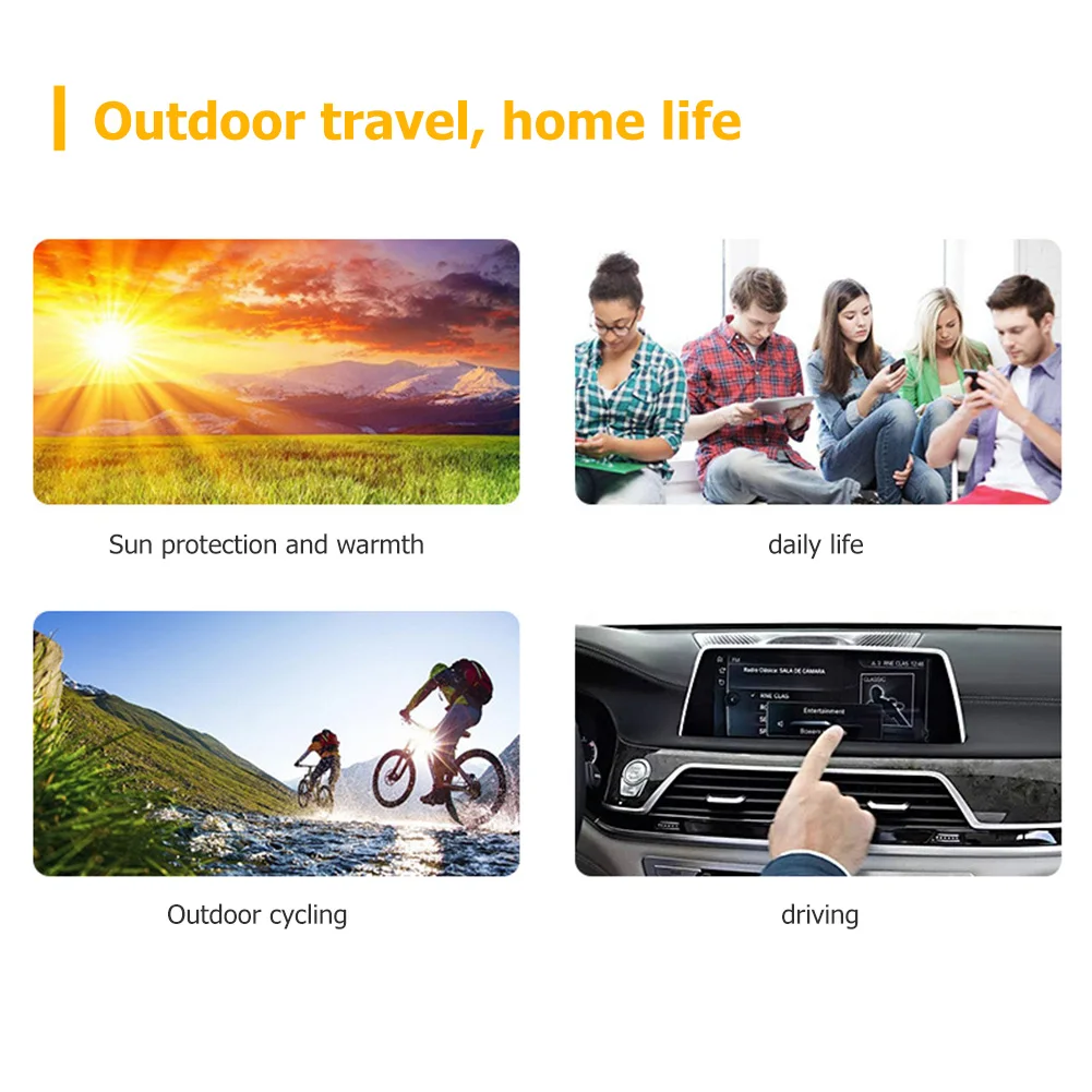 قفازات حرارية متماسكة مقاومة للعرق قابلة للتنفس للجنسين، قفازات شاشة لمس مضادة للانزلاق، قفازات دراجة نارية رياضية كاملة الأصابع #2