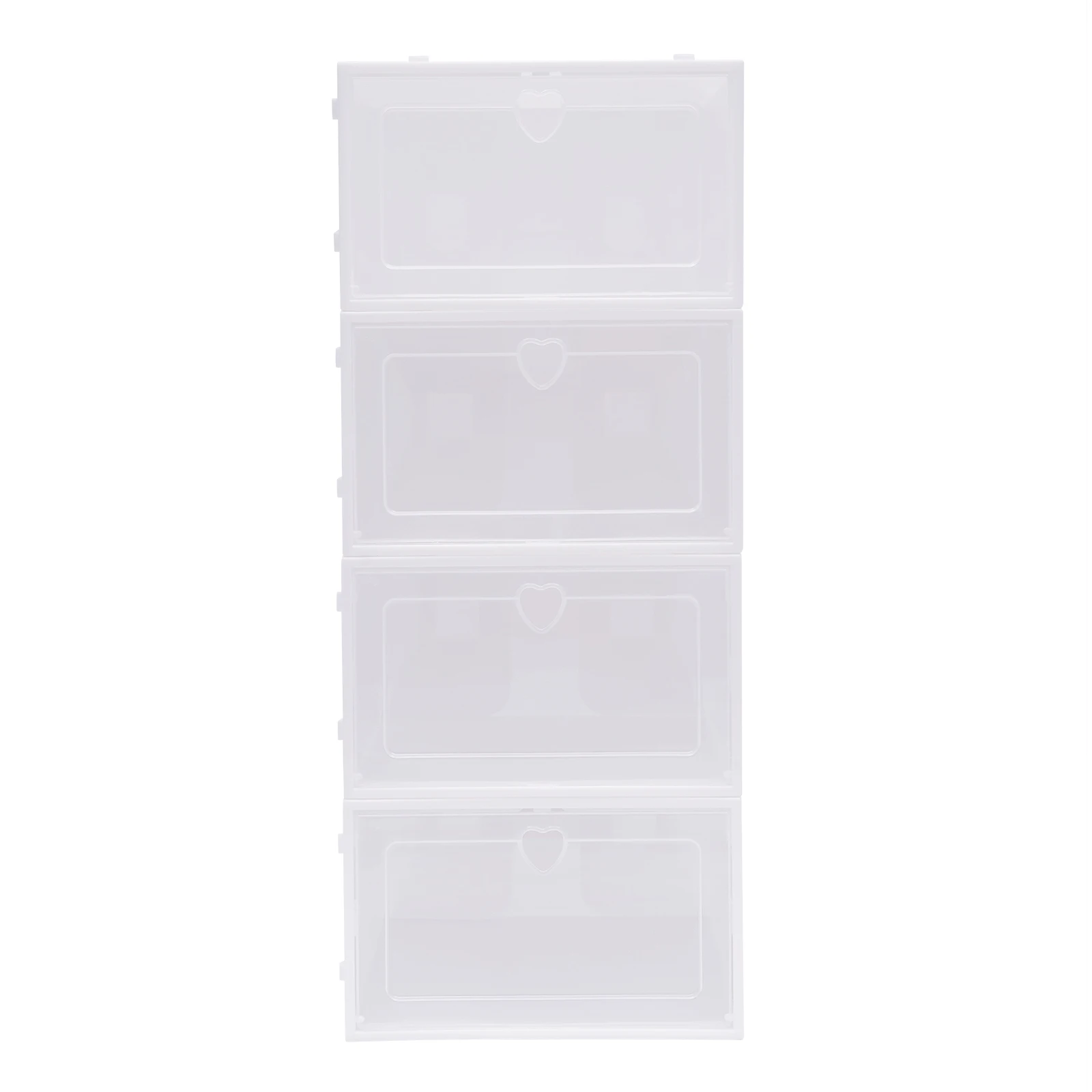 20er-Pack Transparente Schuhboxen, Harte Kunststoff-Schuhbox mit Deckel, Stapelbare Kunststoff-Schuhbox für Flache Schuhe, Sportschuhe, Farbig – Detail 18