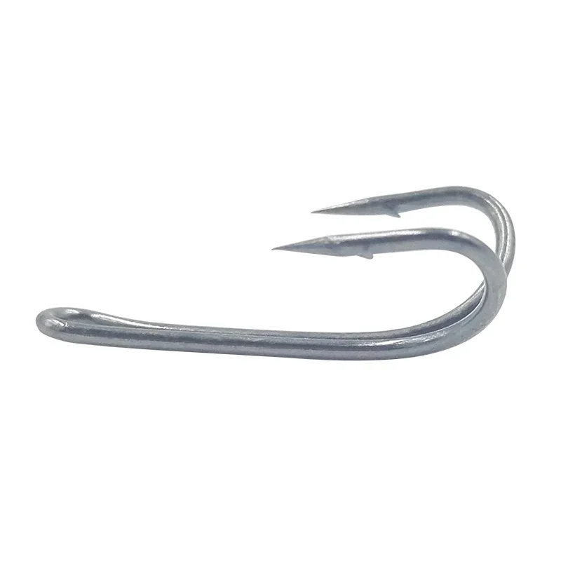 OUTKIT 20Pcs/Lot High-Carbon Steel Fishing Hooks Crank Hook Fly Tying Double Hook For Bass Lure Fishing High Quality Accessories