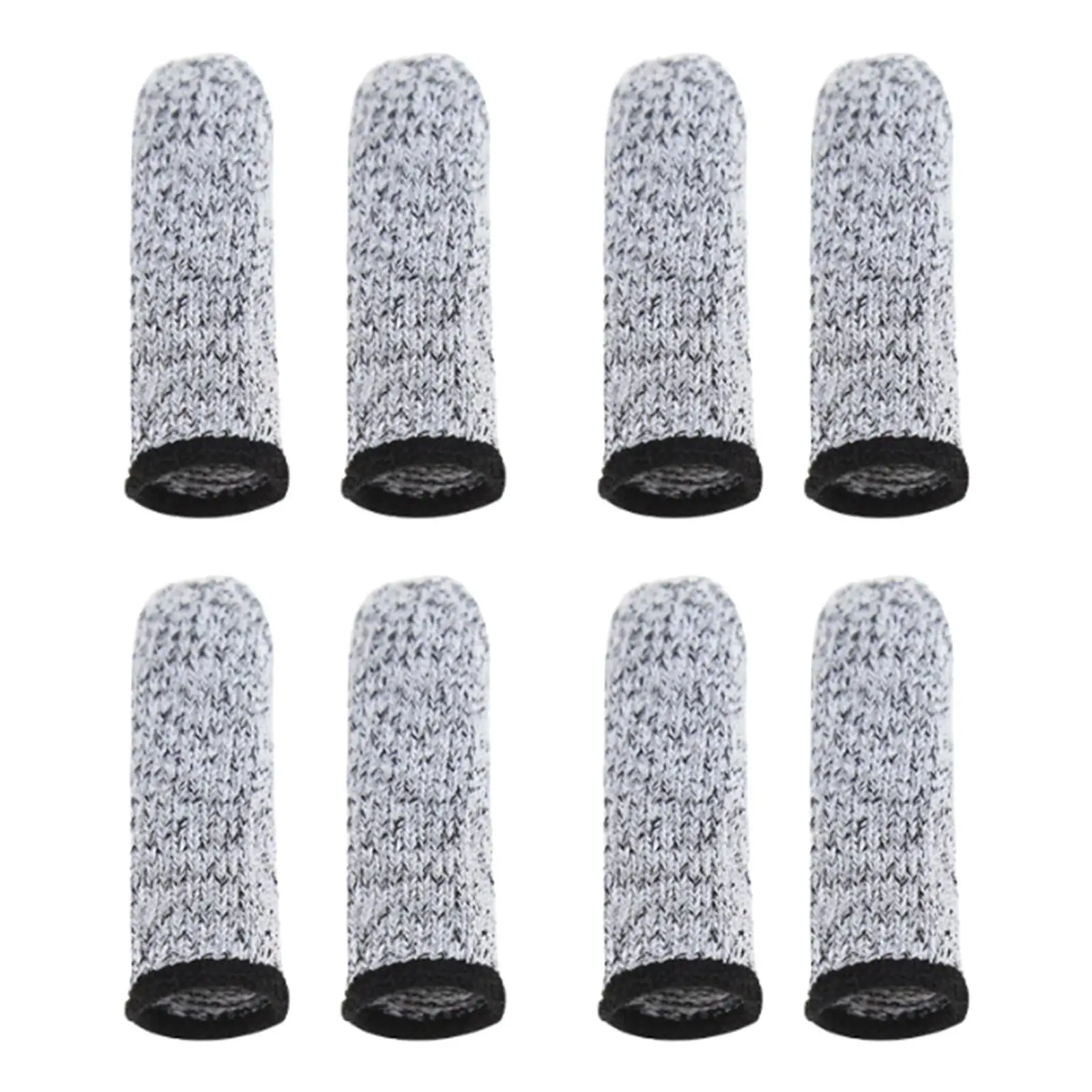 8pcs Reusable Finger Cots Cut Resistant Protection Fingertip