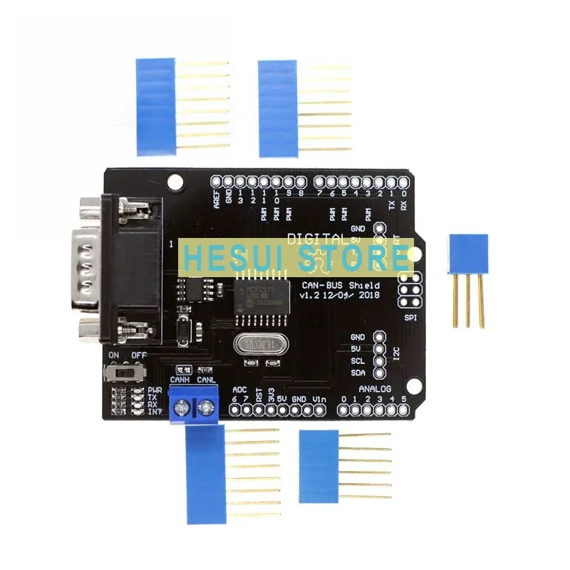 MCP2515 CAN BUS expansion board Development board CAN Protocol communication board Blue pins