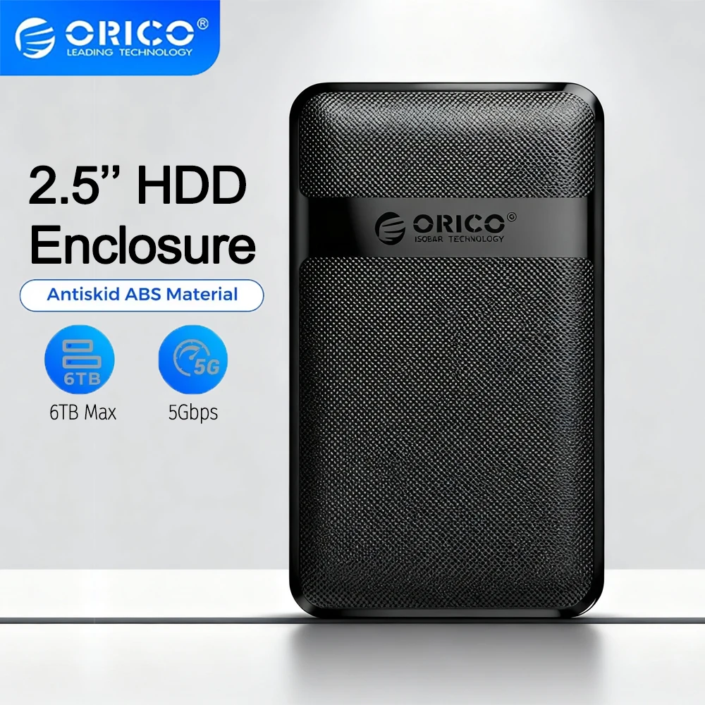 

ORICO HDD Case 2.5'' SATA to USB 3.0 Hard Drive Enclosure for SSD Disk HDD Box USB C 3.0 5Gbps Case HD External HDD Enclosure