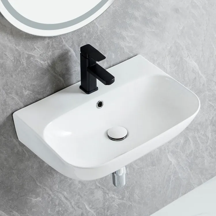 Wall-mounted washbasin Small apartment wall-mounted washbasin Hanging simple washbasin Balcony ceramic