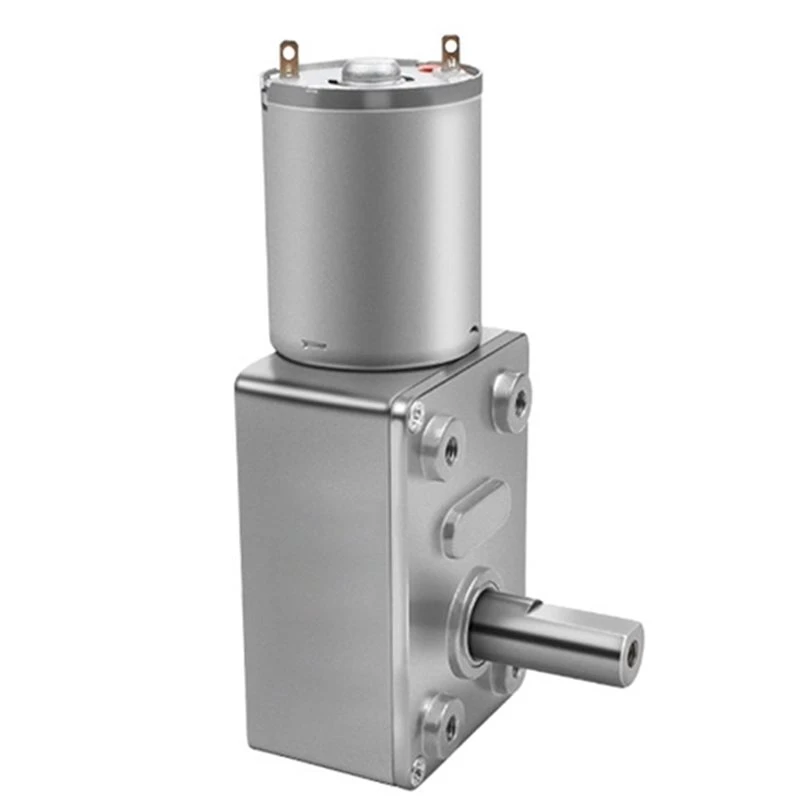 JHD JGY-370 Worm Gear Reducer Motor, DC 6V, 96Rpm With Solid Shaft Self-Locking Feature