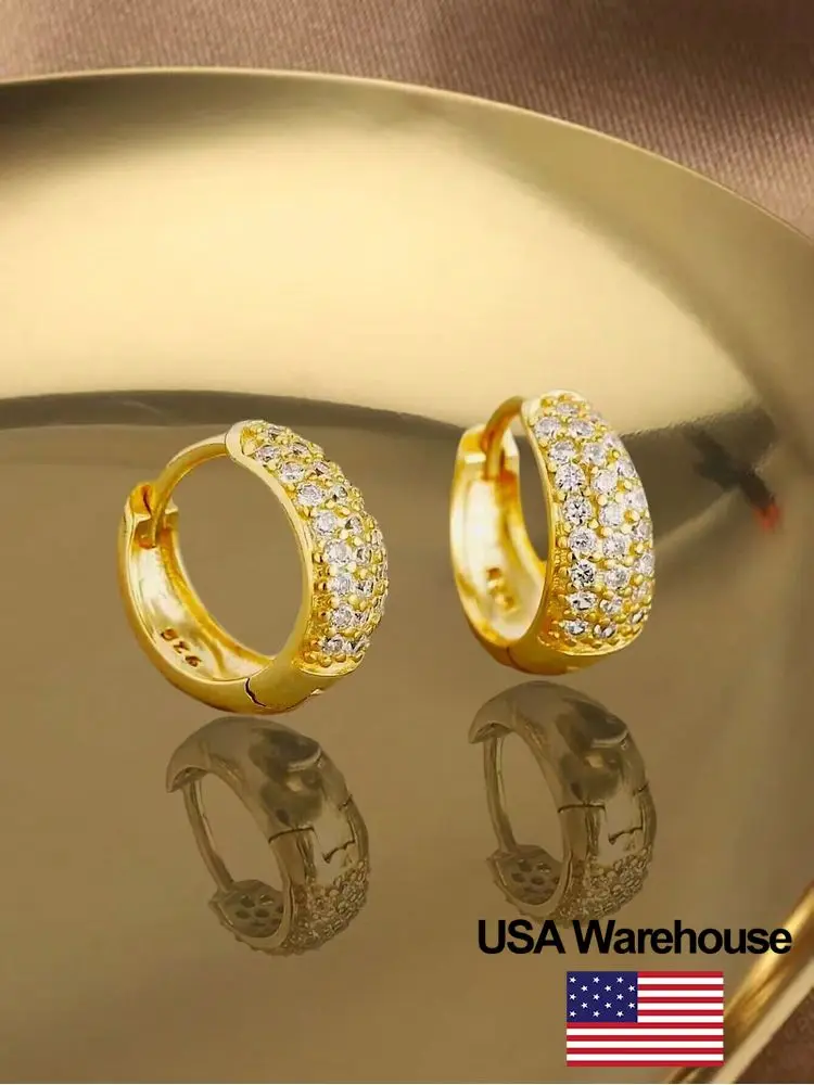 

Элегантные серьги-кольца из стерлингового серебра 925 пробы с полугладким цирконом C-образной формы для женщин, юбилейная вечеринка, высококачественные ювелирные изделия