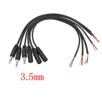 3.5mm 2/3/4 Pole Male Female Audio Headphone Extension Cable Aux Connector 3.5mm Mono / Stereo Plug Jack DIY Repair Audios Wires