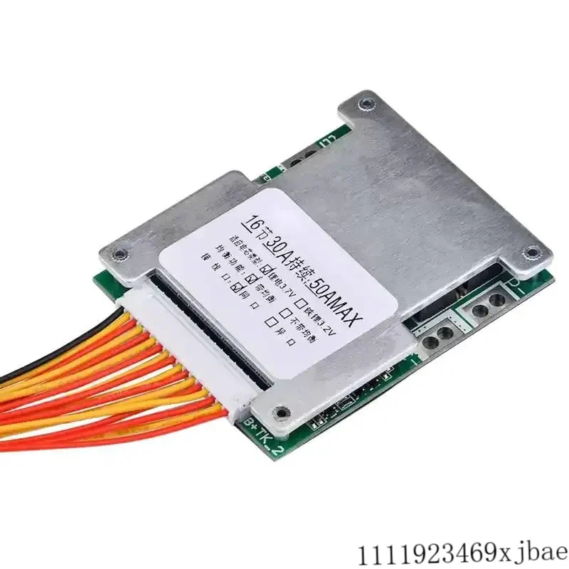 16S 60V 50A Lithium Battery Charger/Discharger Protection Board Active Equaliser Module Temperature Control Same Port BMS