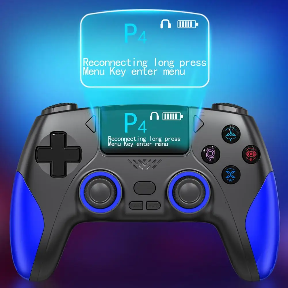 وحدة تحكم ألعاب لاسلكية مرئية متوافقة مع PS4/Switch/Android/iOS/PC التحكم الذكي في الشاشة + 0ne انقر فوق تغيير الوضع