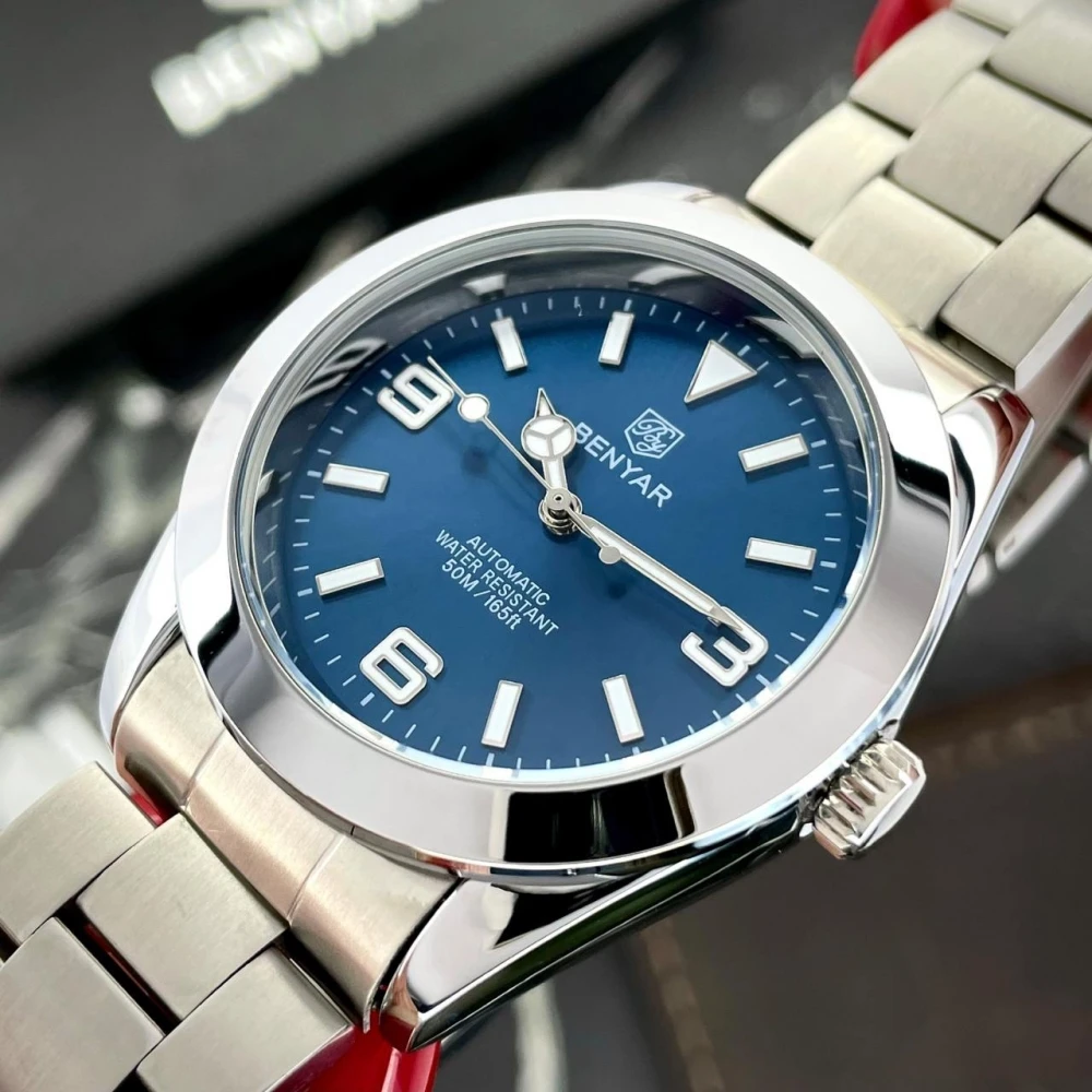 

BENYAR 40 мм V2 версия лучший бренд класса люкс мужские часы модные спортивные часы автоматические механические часы 10 бар BY-5177