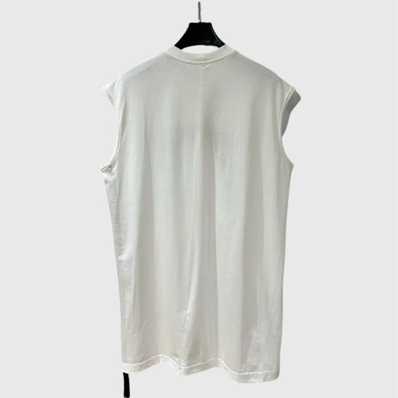 HKSH 2026 Spring Summer New Printed Vest Men Tide Dark Women Round Neck Loose Streetwear American Vintage Sleeveless Top HK3851