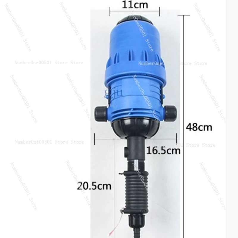 Fertilizer injector dispenser proportionalizer 0.4%-4% fertilizer water driven chemical injector