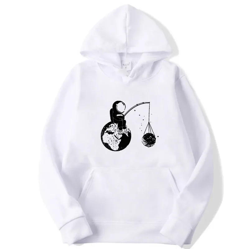 Spring and Autumn brand men's hoodie astronaut funny print unisex casual sweatshirt high quality hip hop pullover hoodie